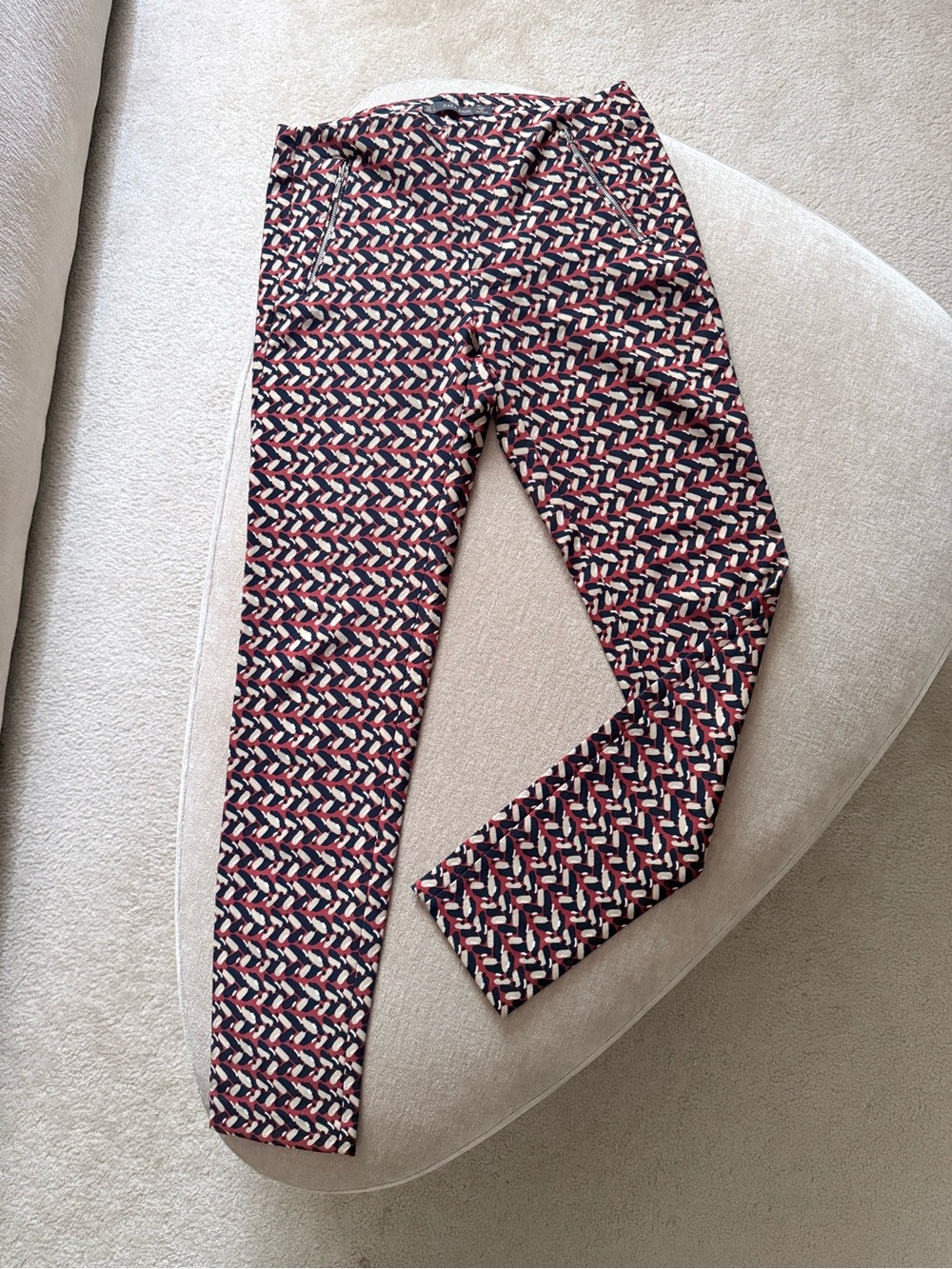 Zara Retro Pattern Pants - Picture 4 of 6